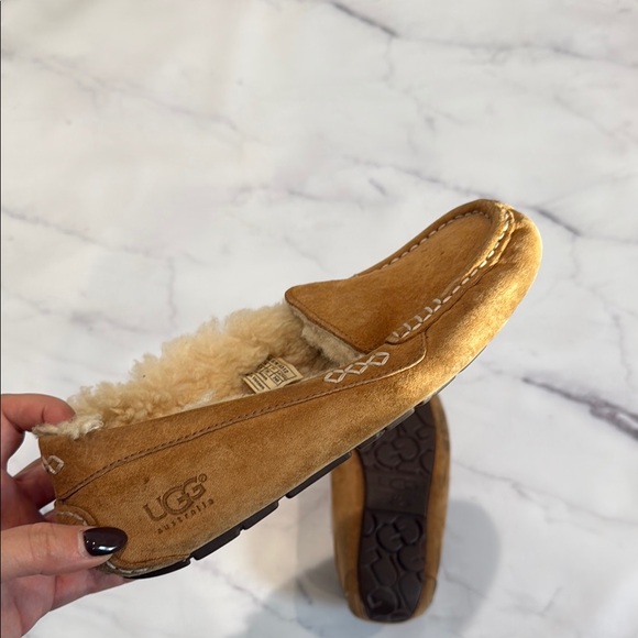 UGG Tan Suede Slippers - Picture 3 of 4